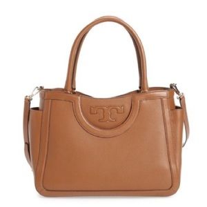 Tory Burch Serif T Leather Crossbody Satchel